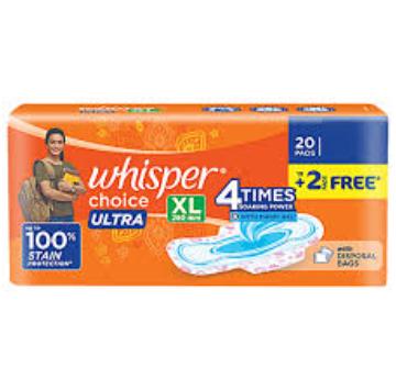 WHISPER CHOICE ULTRA XL 20PAD RS.155