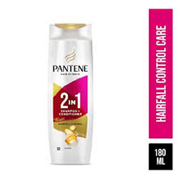 PANTENE 2IN1 HAIRFALL CONTROL SHAMPOO 180ML