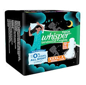 WHISPER BINDAZZ NIGHTS XXXL 4N