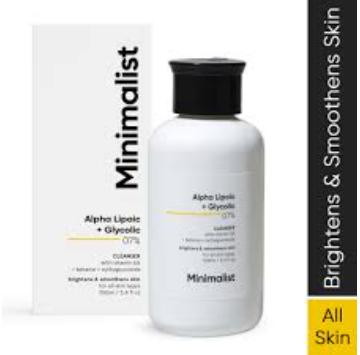 MINIMALIST ALPHA LIPOIC GLYCOLIC CLEANSER 100ML RS.399