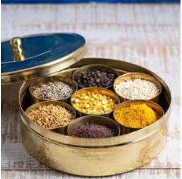 AMR BRASS SPICE BOX