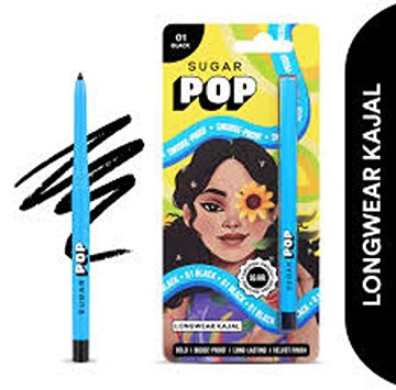 SUGAR POP WATERPRROOF BLACK KAJAL 01 NO.