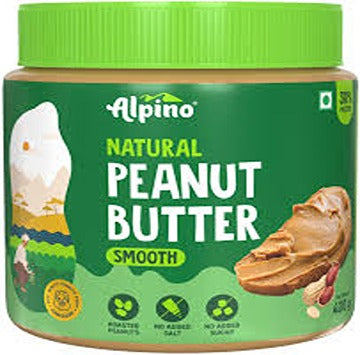 ALPINO NATURAL PEANUT BUTTER SMOOTH 400GM