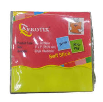 AEROTIX STICK NOTE PAD OT 3 3 NEON