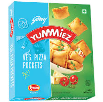 YUMMIEZ VEG PIZZA POCKET 9 PC