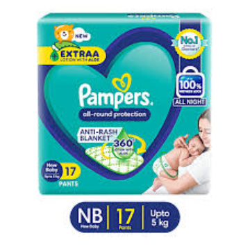 PAMPERS ANTI RASH N BABY 17P