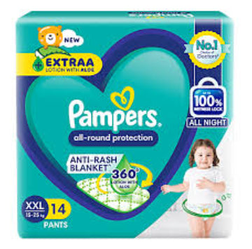 PAMPERS ANTI RASH DAIPER XXL 9P